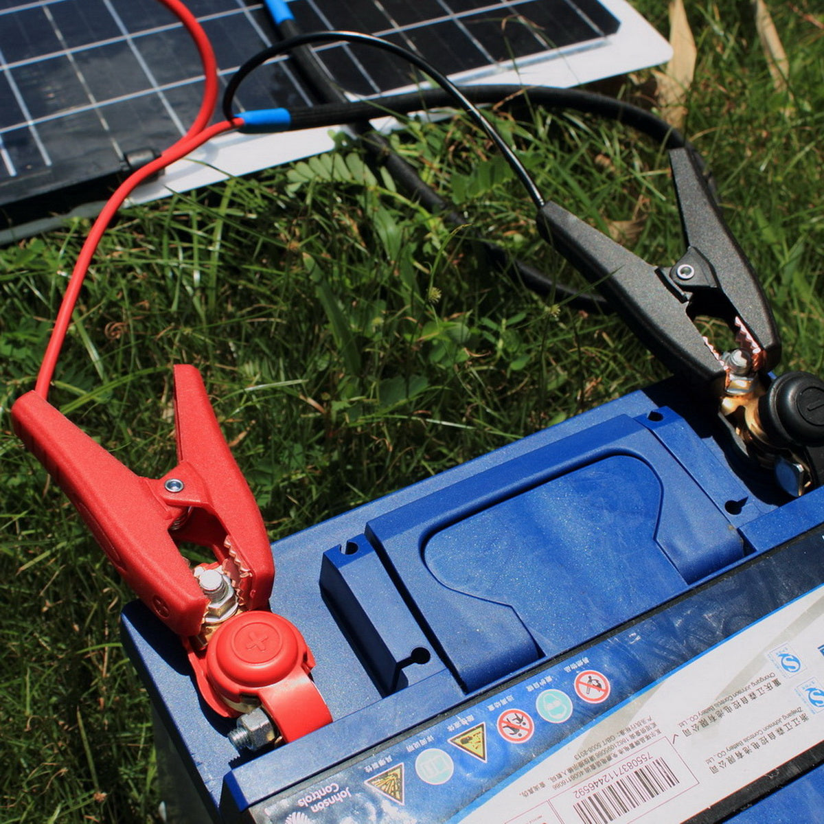 VIONTEK Quick Connect Disconnect Solar Controller to Alligator Clip Clamp Battery Charge Cable Kit