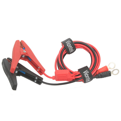 VIONTEK Alligator Clip Clamp to 3/8inch 10,5mm Eyelet Ring Terminal Power Extension Cable