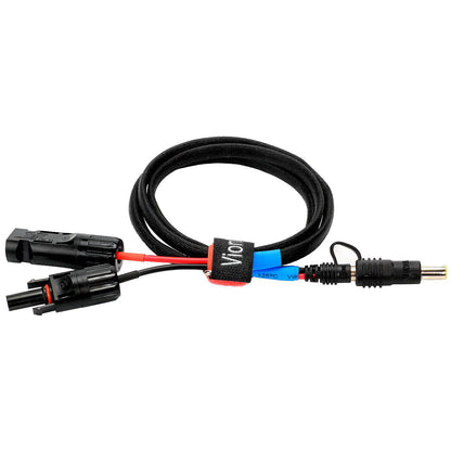 Patented VIONTEK Portable Power Station Solar Charging Cable MC4 to 5.5mm (5521) & 8.0mm (7909) DC Connector