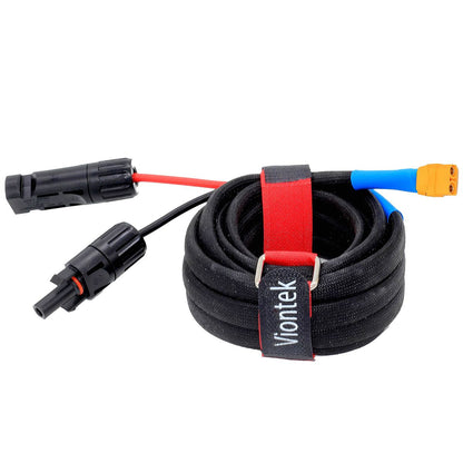 VIONTEK Portable Generator Power Station Solar Charge Cable MC4 to XT60 XT90 DC Connector