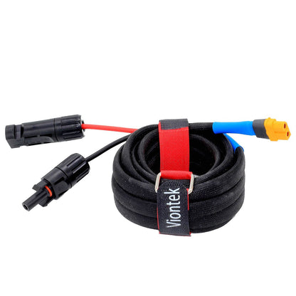 VIONTEK Portable Generator Power Station Solar Charge Cable MC4 to XT60 XT90 DC Connector