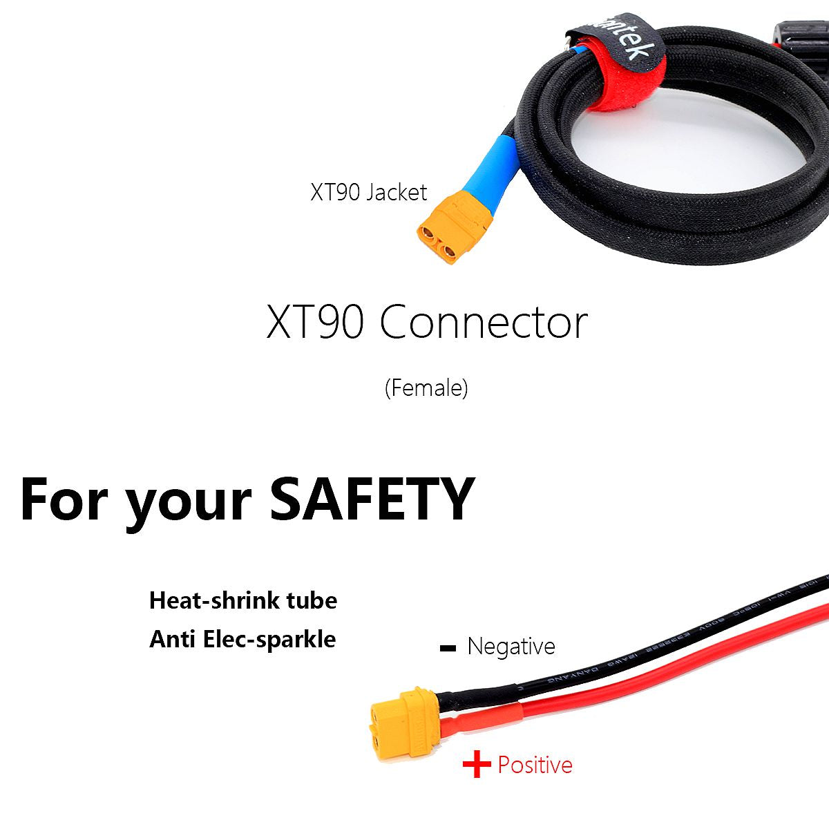 VIONTEK Portable Generator Power Station Solar Charge Cable MC4 to XT60 XT90 DC Connector
