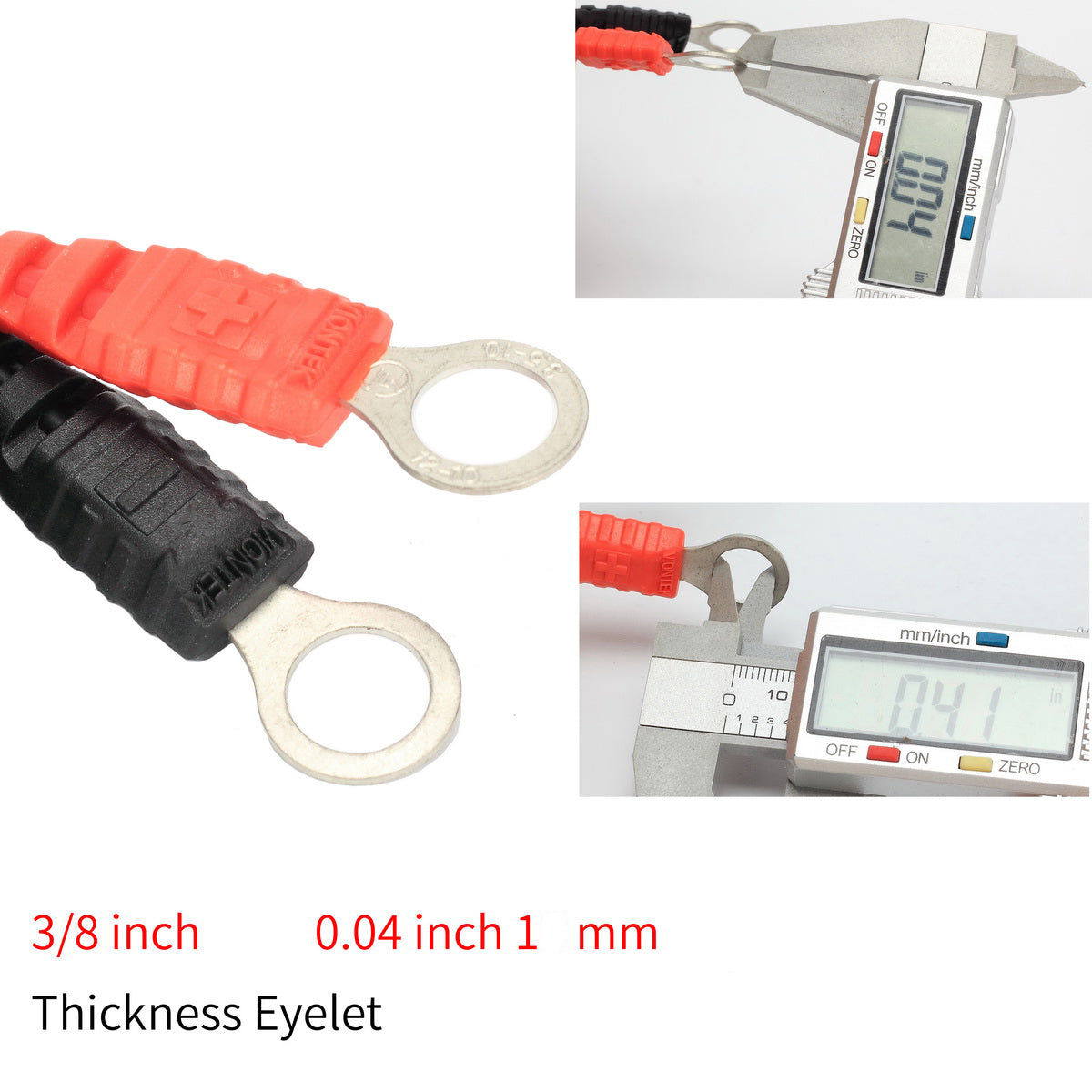 VIONTEK 3/8 inch 10,5mm Eyelet Ring Terminal Power Extension Cable