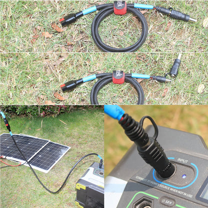 Patented VIONTEK Portable generator Power Station Solar Charge Cable Anderson Powerpole to 5.5mm (5521) & 8.0mm (7909) DC Connector