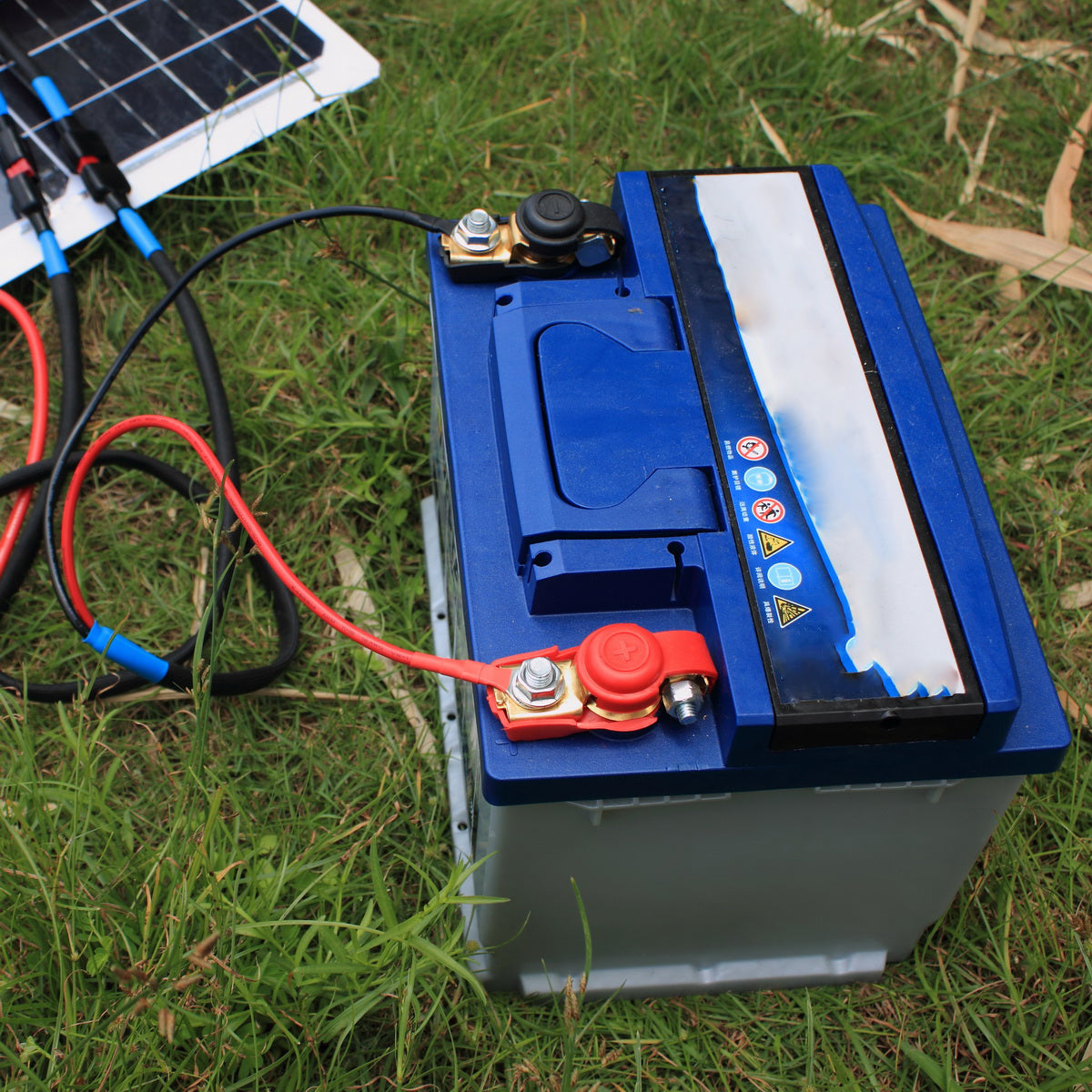 VIONTEK Quick Connect Disconnect Solar Controller to 3/8inch 10,5mm Eyelet Ring Terminal Battery Charge Cable Kit