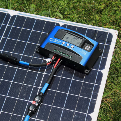 VIONTEK Quick Connect Disconnect Solar Controller to Alligator Clip Clamp Battery Charge Cable Kit