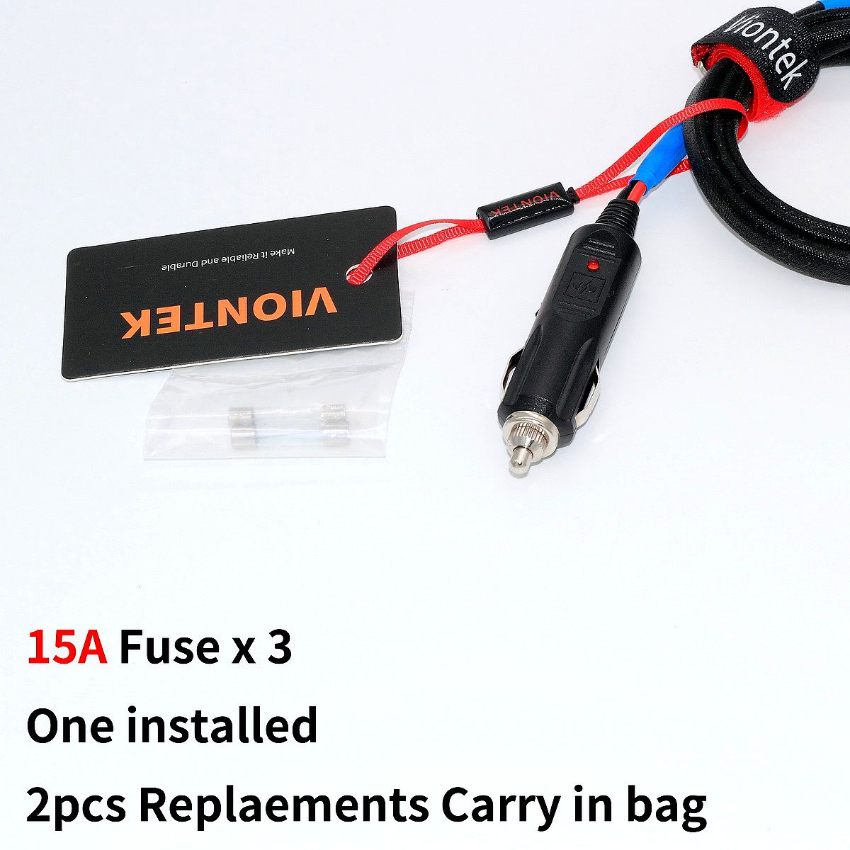 VIONTEK Portable Generator Power Station Car Tuck Charge Cable Lighter to XT60 XT90 DC Connector