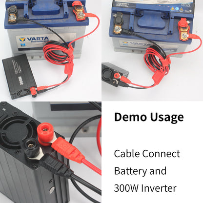 VIONTEK 3/8 inch 10,5mm Eyelet Ring Terminal Power Extension Cable